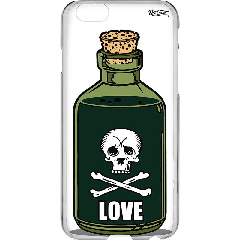 Capa Silicone NetCase Transparente Poison Love