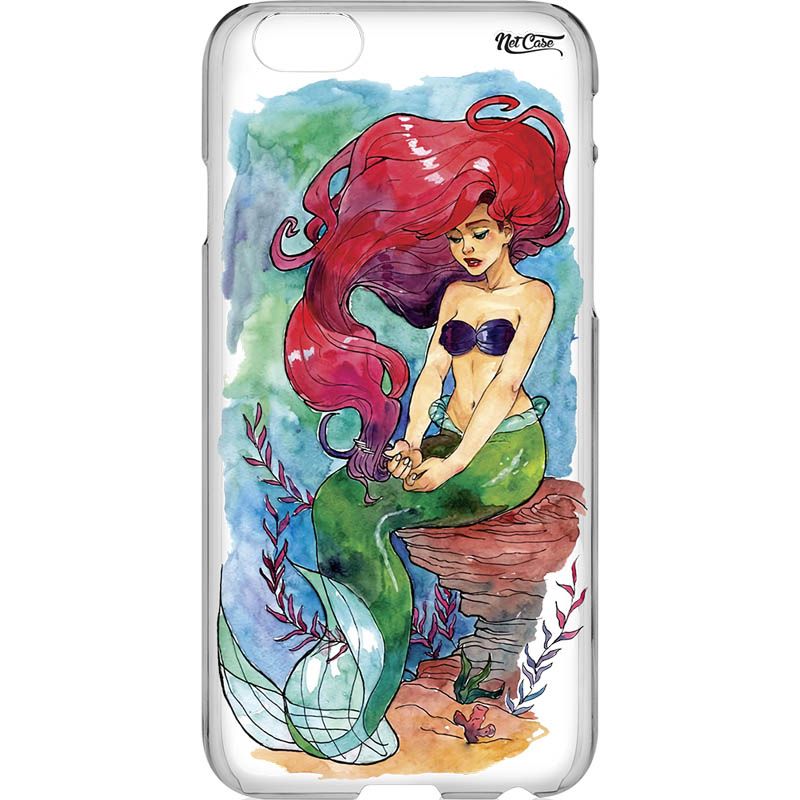 Capa Silicone NetCase Transparente Ariel Painting