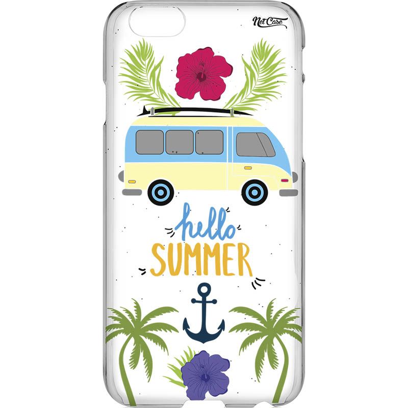 Capa Silicone NetCase Transparente Kombi: Hello Summer