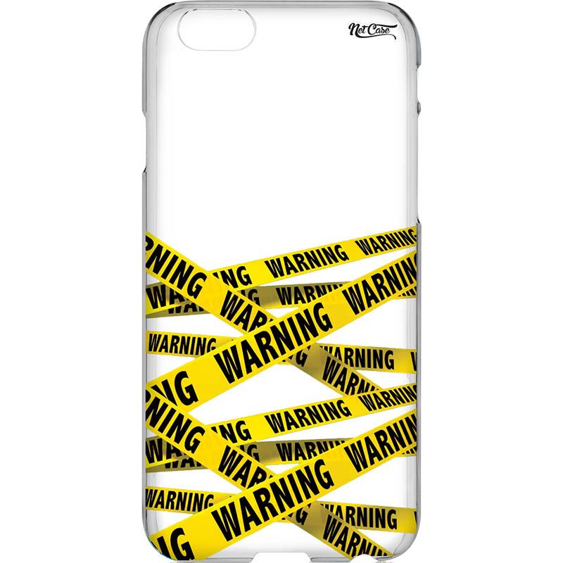 Capa Silicone NetCase Transparente Warning