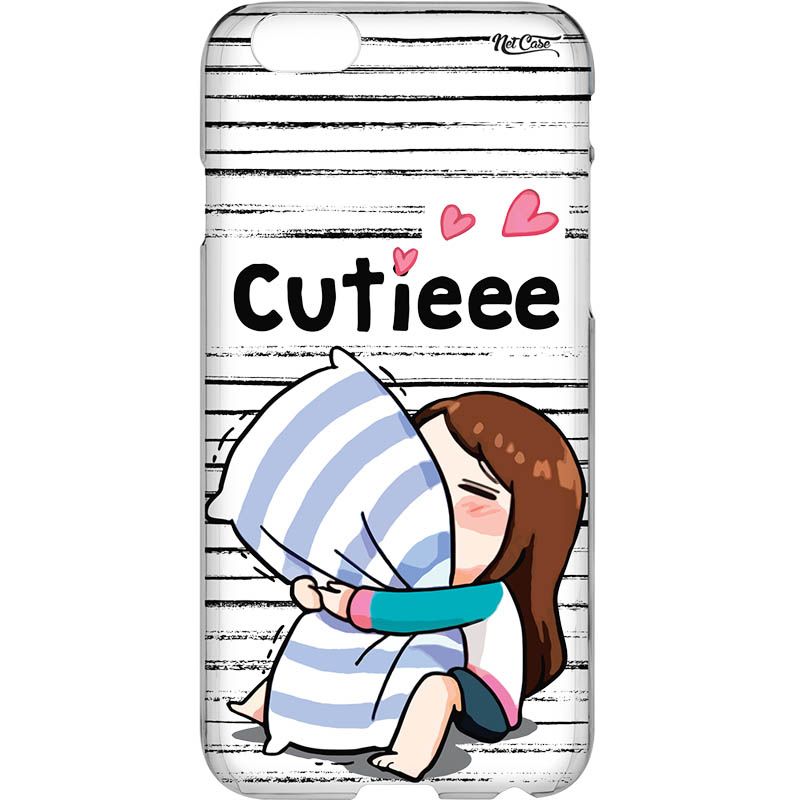 Capa Silicone NetCase Transparente Cutieee Girl