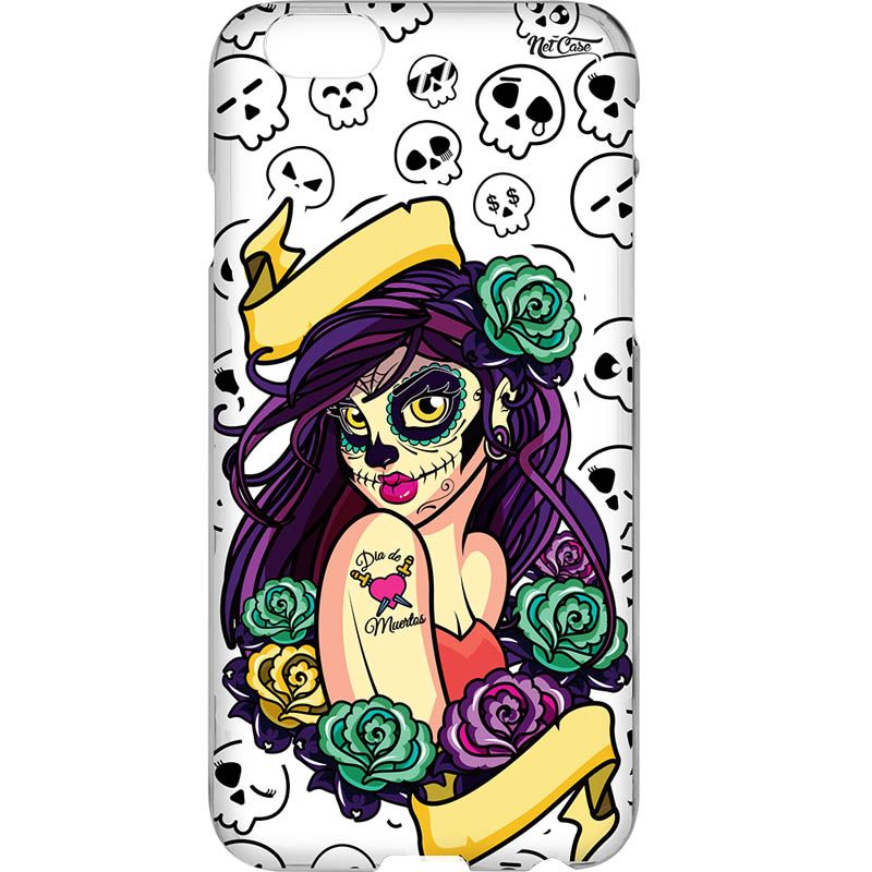 Capa Silicone NetCase Transparente Catrina Pose