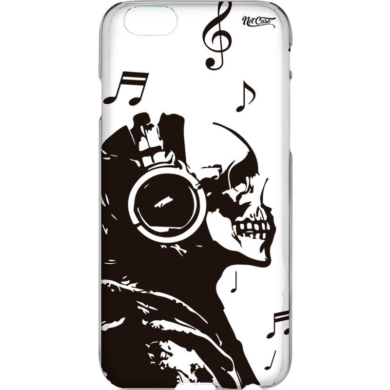 Capa Silicone NetCase Transparente Music Skull