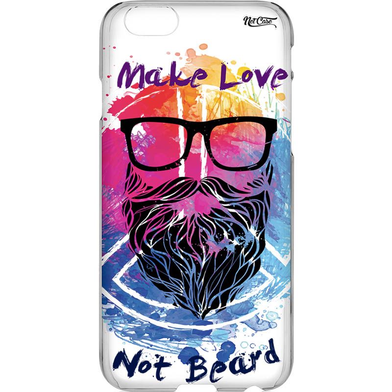 Capa Silicone NetCase Chapada Make Love, Not Beard