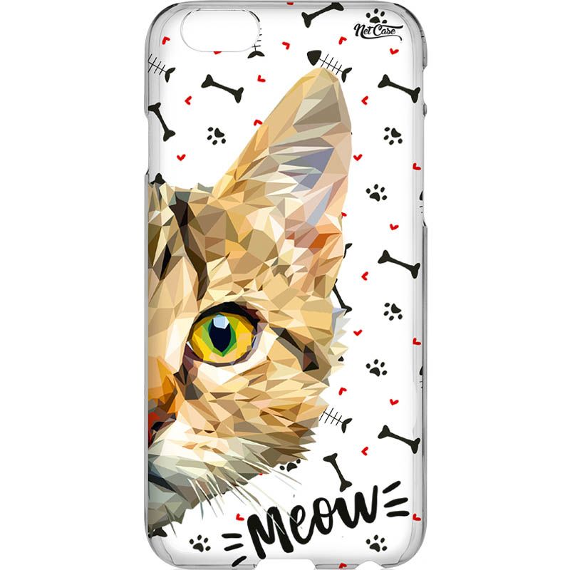 Capa Silicone NetCase Transparente Pixels Meow