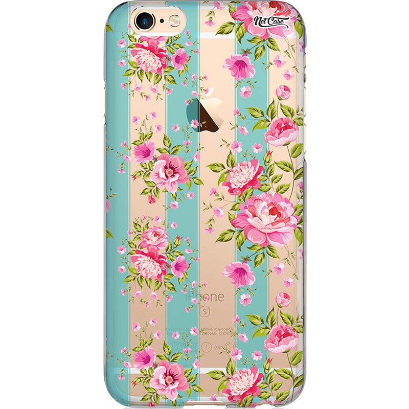 Capa Silicone NetCase Transparente Roses Blooming