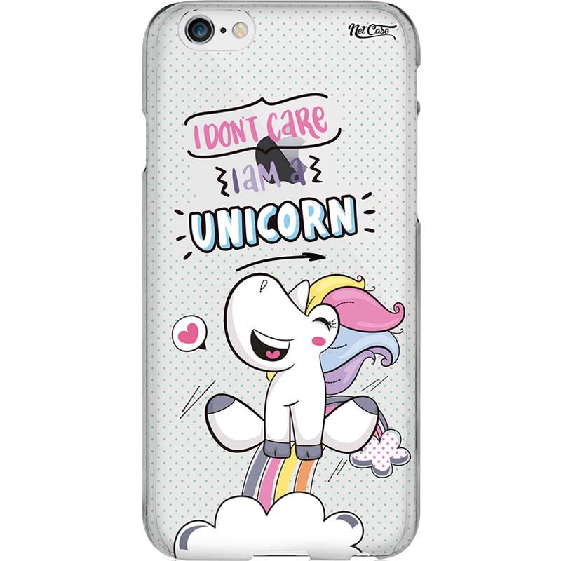 Capa Silicone NetCase Transparente Poás 'I Don't Care'...