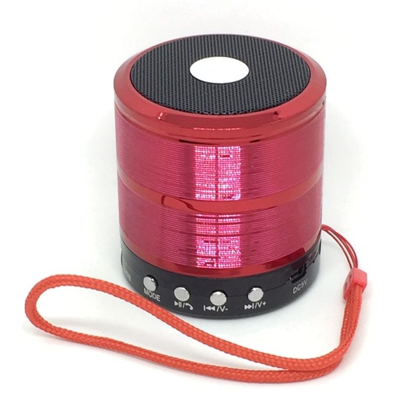 Caixa de Som Portátil Bluetooth WS-887 - Vermelho