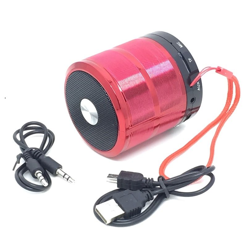 Caixa de Som Portátil Bluetooth WS-887 - Vermelho