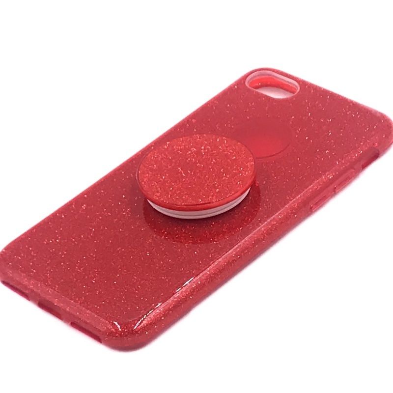 Capa Glitter Suporte - Vermelho