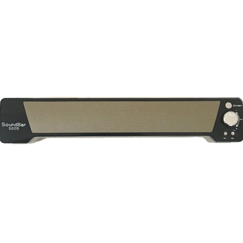 Caixa de Som Portátil Bluetooth SoundBar S-205 - Dourado