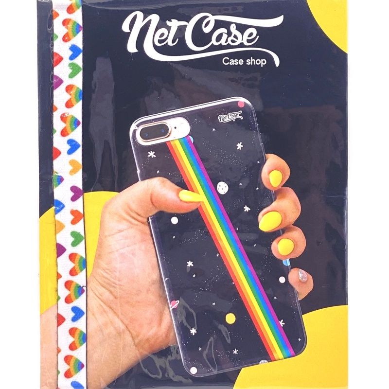 Tira Salva Celular Netcase - Rainbow Hearts