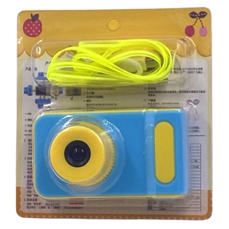 Câmera Fotográfica Kids K1 - Azul c/ Amarelo