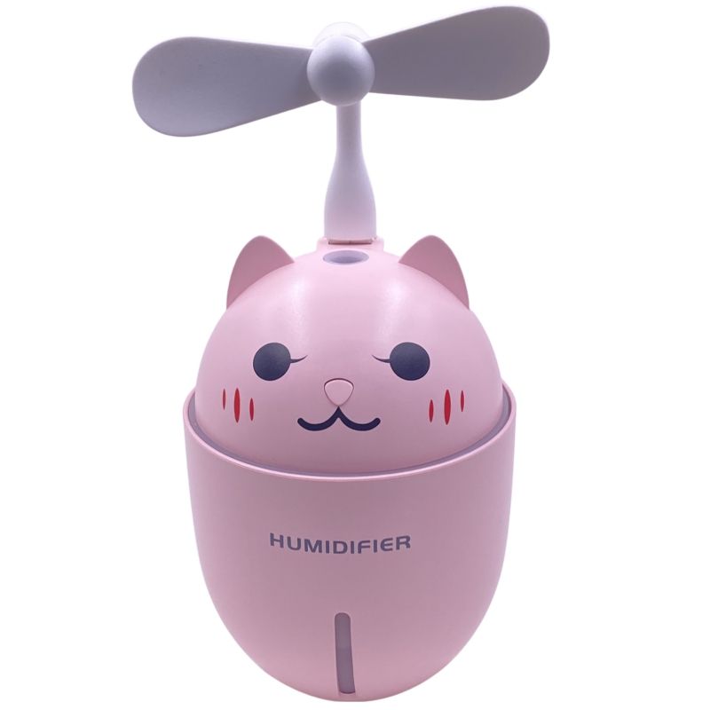 Umidificador e Aromatizador Usb Led/Ventilador - Adorable Pet Air Jiaxi - Rosa