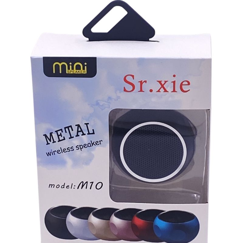 Mini Caixa de Som Suporte Portátil Bluetooth M10 - Preto