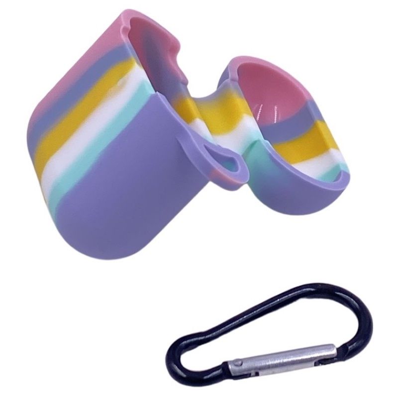 Case para Airpods Arco Íris - Lilás, Verde, Branco, Amarelo, Azul, Rosa