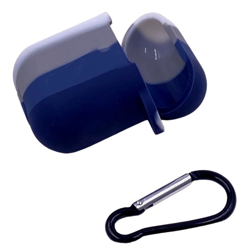 Case para Airpods Arco Íris - Branco, Cinza, Azul Marinho