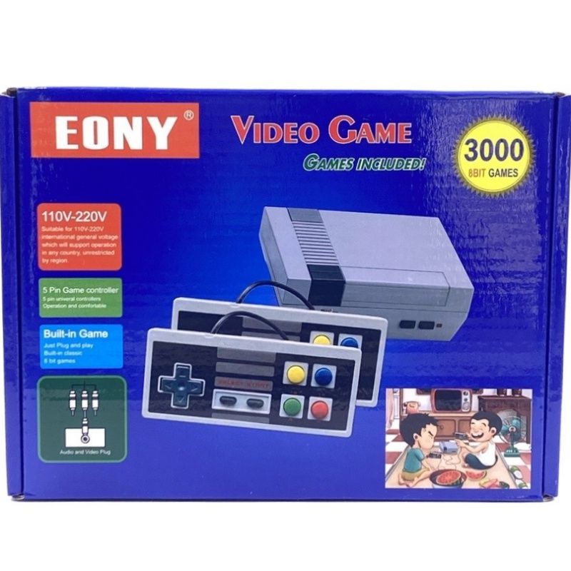 Video Game Portátil Retrô 8Gb 1.000 jogos Multi Colorido - Enoy
