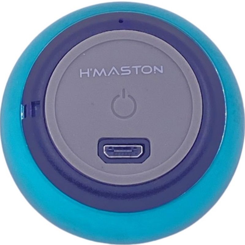 Mini Caixa de Som Portátil Bluetooth H'Maston M003 - Grafite c/ Verde Água