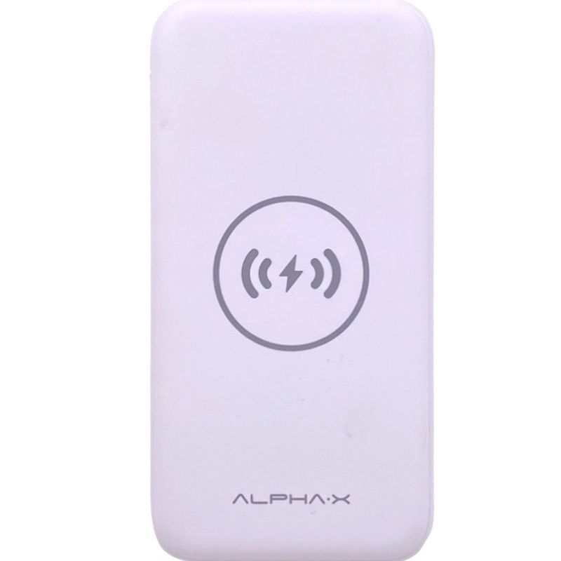 Carregador por Indução Usb Dual HRebos - W10 - 10000mAh - Branco 