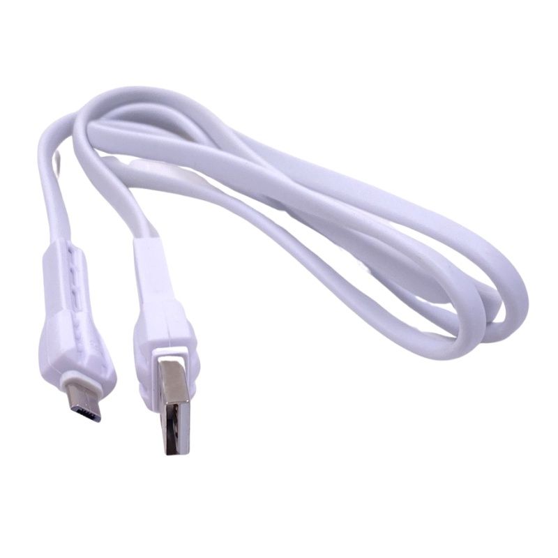 Cabo de Dados Kaidi KD-71S - 1 metro - Para Usb Micro Usb/V8 - Branco