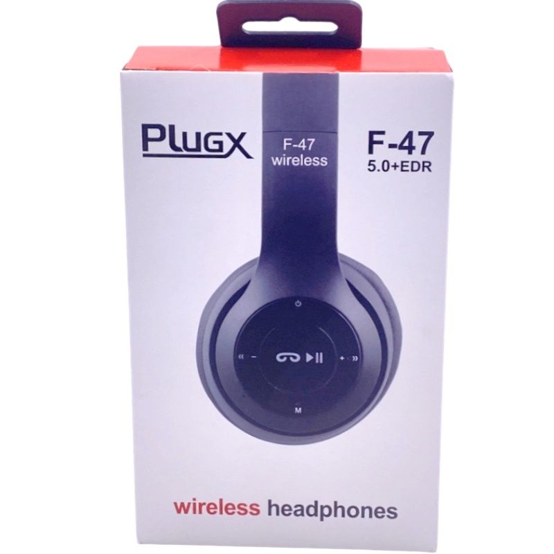 Fone de Ouvido Bluetooth Plugx F-47 - Preto