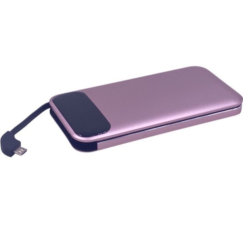 Bateria Extra Portátil Universal Power Bank Gold Luthor Usb - MP-D001 - 10000mAh - Ouro Rosê