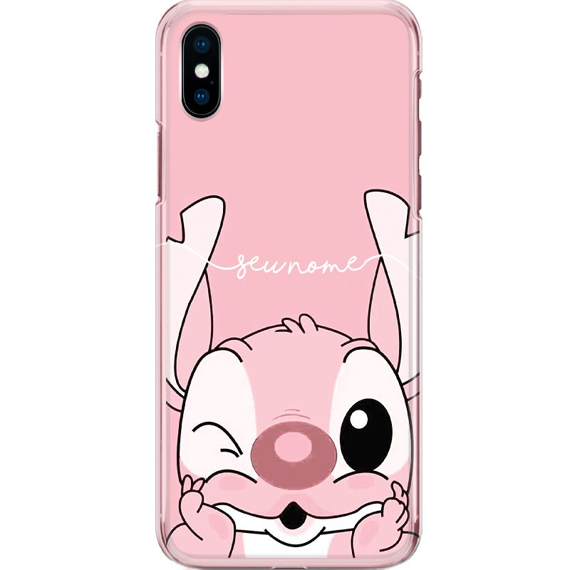 Capa Silicone NetCase Chapada Nome Stch Blink - Rosa