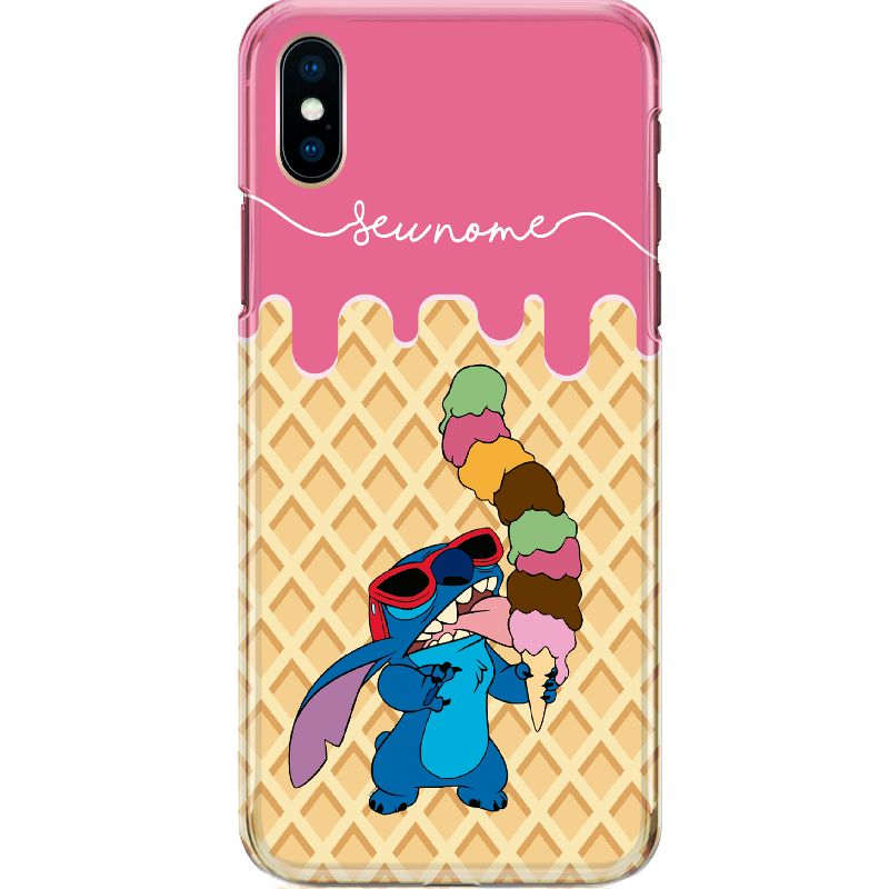 Capa Silicone NetCase Chapada Nome Stch Ice Cream