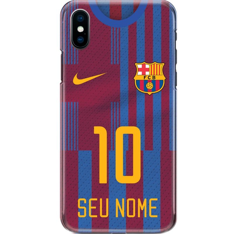 Capa Silicone NetCase Chapada Nome Coleção Times Europeus - F.C. Barcelona