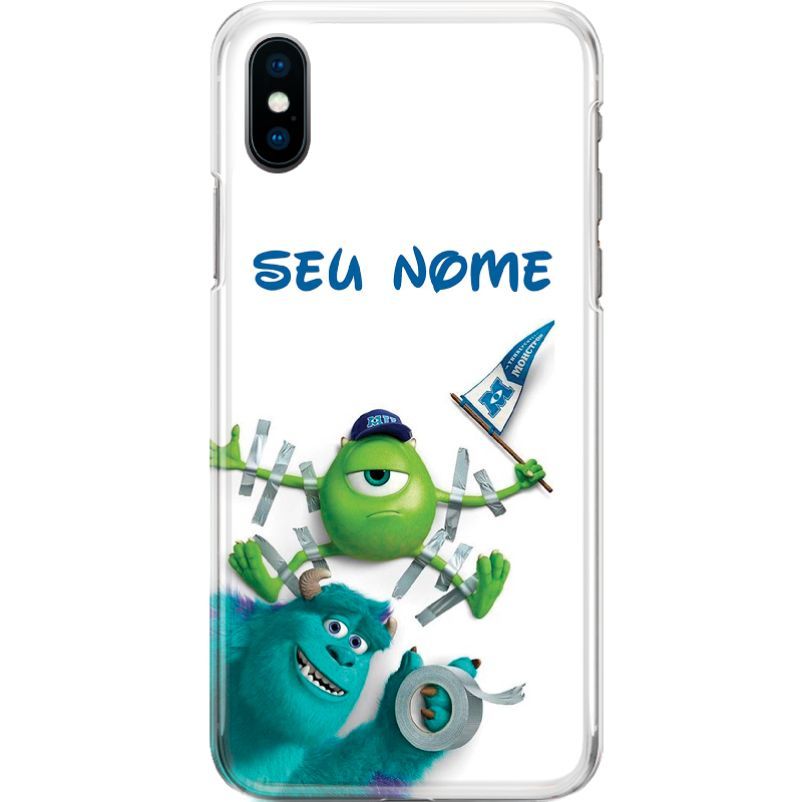 Capa Silicone NetCase Chapada Nome Coleção Disney - Mike e Sulley