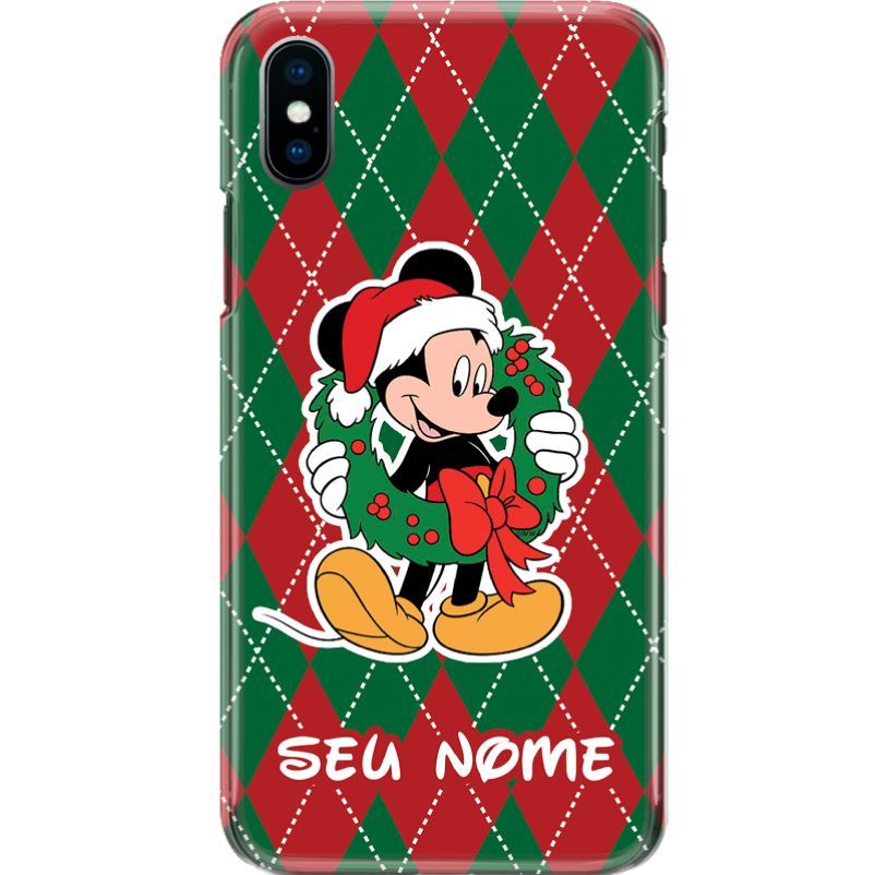 Capa Silicone NetCase Chapada Nome Coleção Disney - Mickey Guirlanda