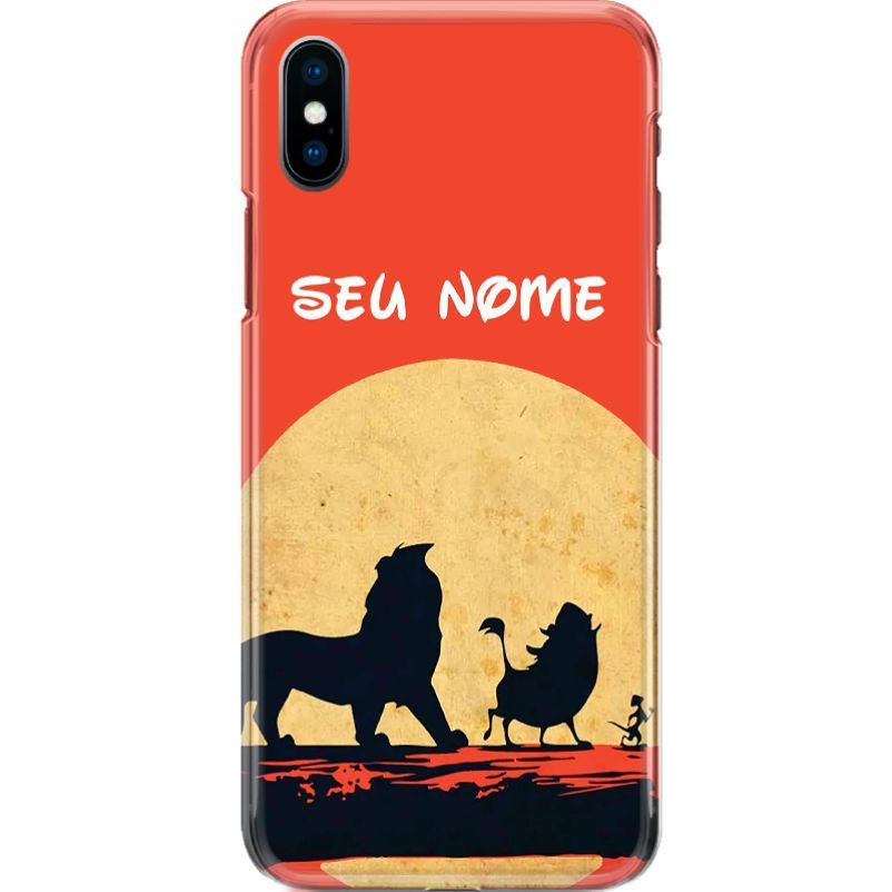 Capa Silicone NetCase Chapada Nome Coleção Disney - Simba, Timão e Pumba