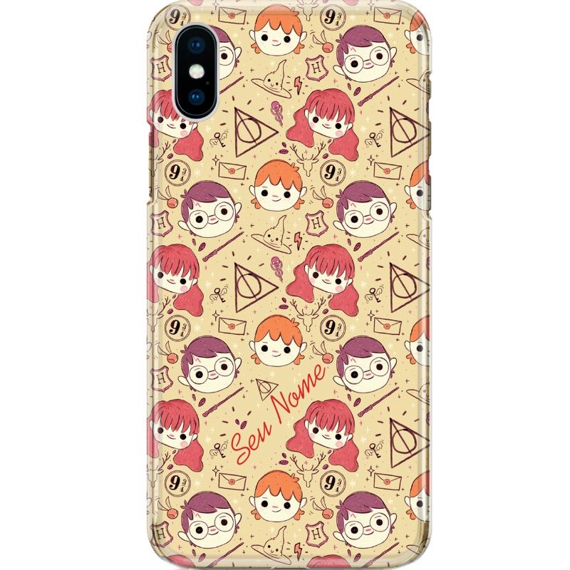 Capa Silicone NetCase Chapada Nome Coleção Harry P.tter - Hermione & Harry Objects