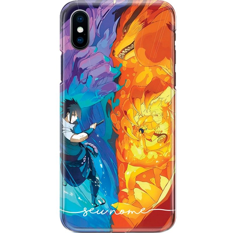 Capa Silicone NetCase Chapada Nome Coleção Naruto - Sasuke vs Naruto