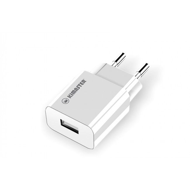 Kit Carregador de Parede Universal Usb+ Cabo Usb Lightning Kimaster KT602x - Branco